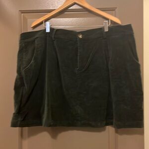 Corduroy mini skirt